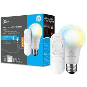 Cync by GE Bedroom LED Light Bulb &amp;amp; Remote Control Kit